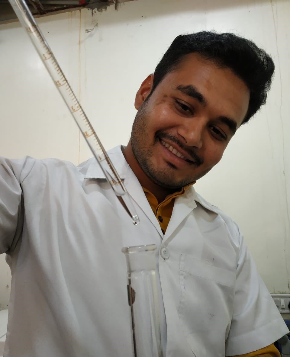 Student performing practical 2